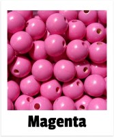 Holzperlen 14mm magenta